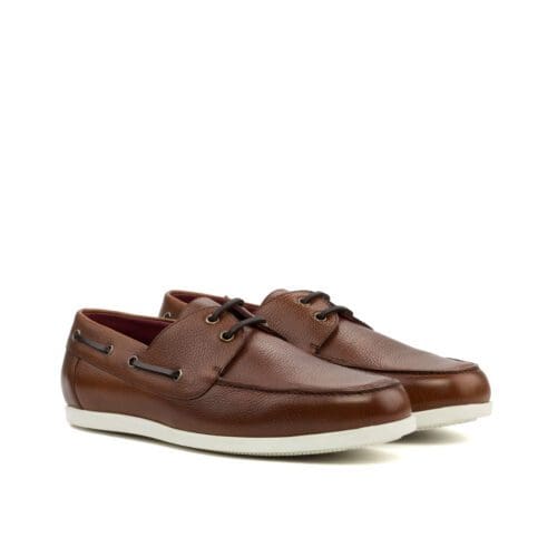 Bootschoenen in donkerbruin full grain leer
