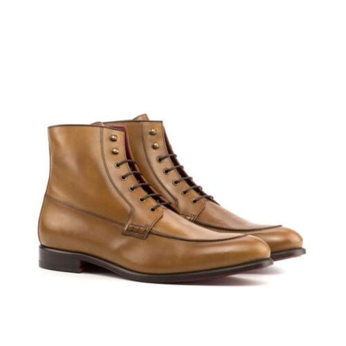 moc boot in cognac kleurig kalfsleer