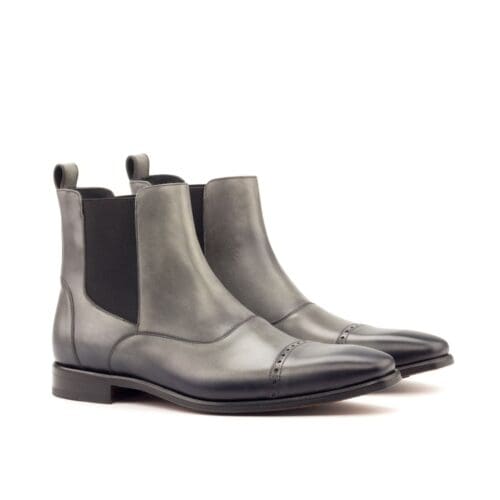 chelsea multi boot in grijs kalfsleer