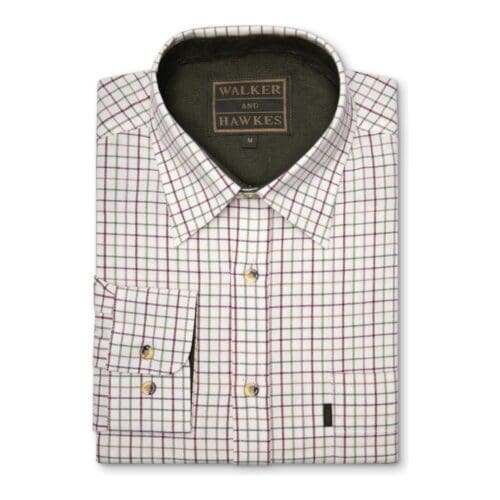 Tattersall country shirt wine