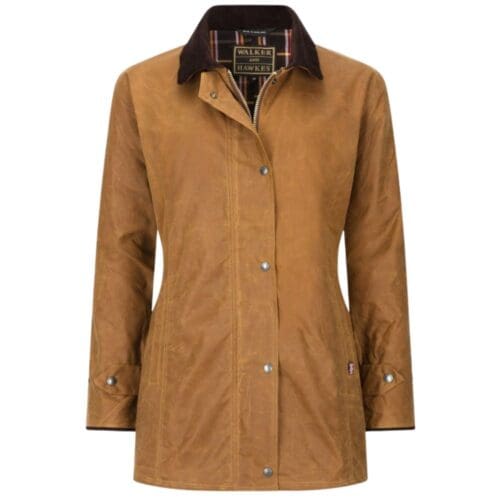beige dames waxjas