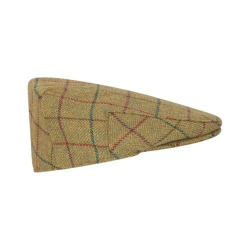 beige tweed flatcap