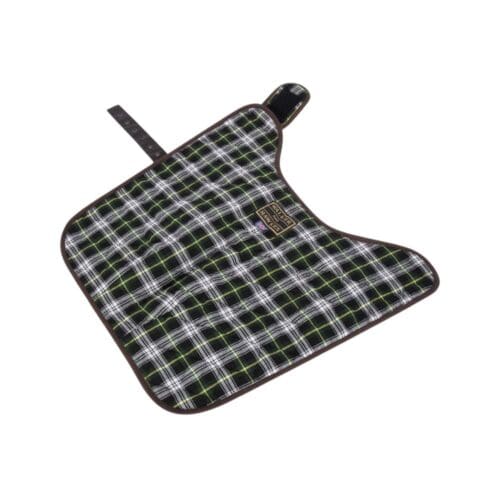 Binnenkant met tartan van waxjas hond