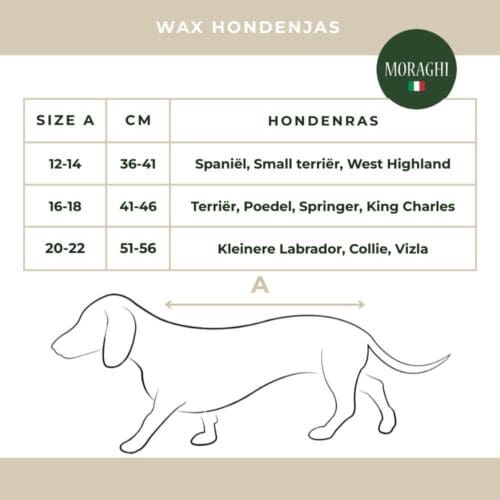 size chart was hondenjas