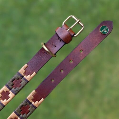 Detail van polo halsband Rancul
